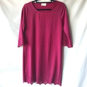 Everly Laser Cut Shift Dress